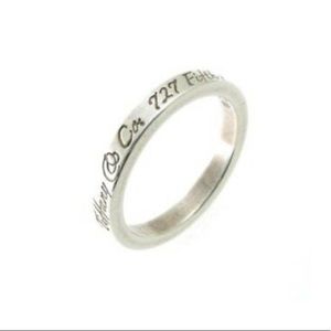 Tiffany & Co. Notes NY New York Silver Ring